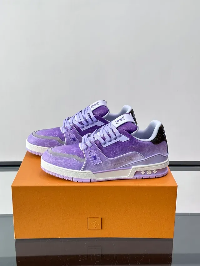Louis Vuitton LV Trainer Gradient Purple Lifestyle Sneakers 5