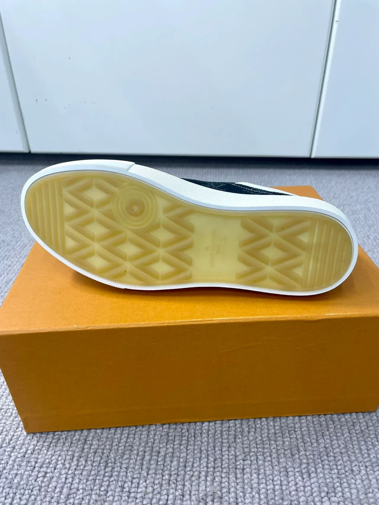 Louis Vuitton LV Trainer Navy White Monogram Canvas Cupsole Lifestyle Sneakers 2