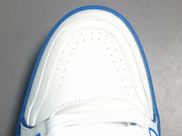 Louis Vuitton LV Trainer Sneakers Lifestyle Blanc et Bleu Low-Top Cuir 4