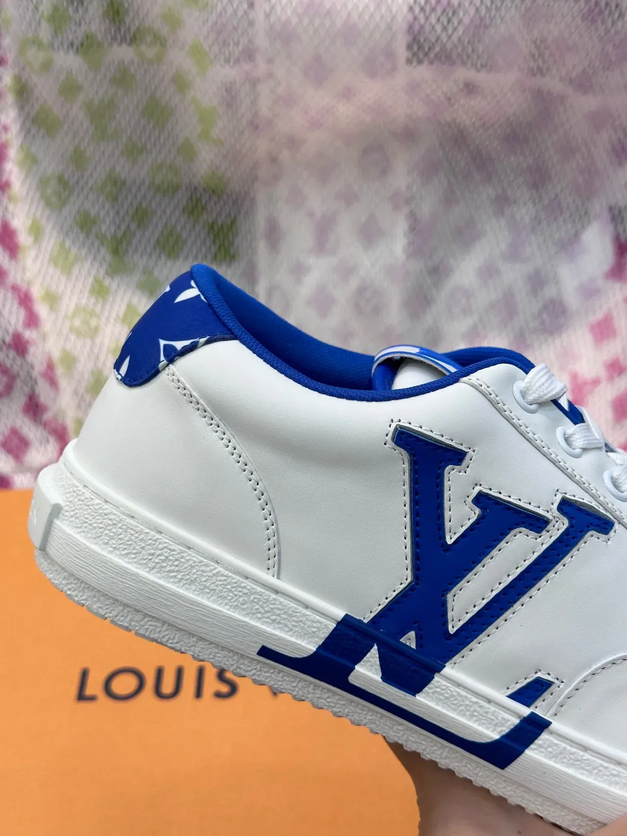 Louis Vuitton LV Trainer White Blue Low-Top Leather Upper Lifestyle Sneakers 7