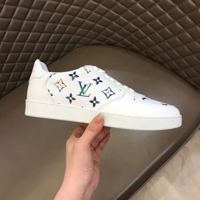 Louis Vuitton LV Trainer Tênis Lifestyle Branco Multicolor Baixo Top Monograma-Impresso 1