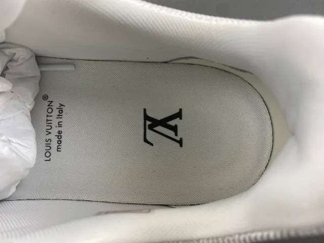 Louis Vuitton LV Trainer White Purple Monogram Leather Patent Cage Lifestyle Sneakers 7