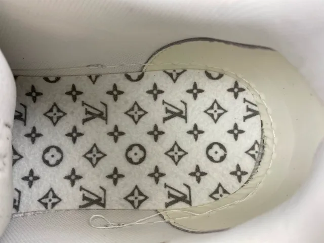 Louis Vuitton LV Trainer White Purple Monogram Leather Patent Cage Lifestyle Sneakers 8