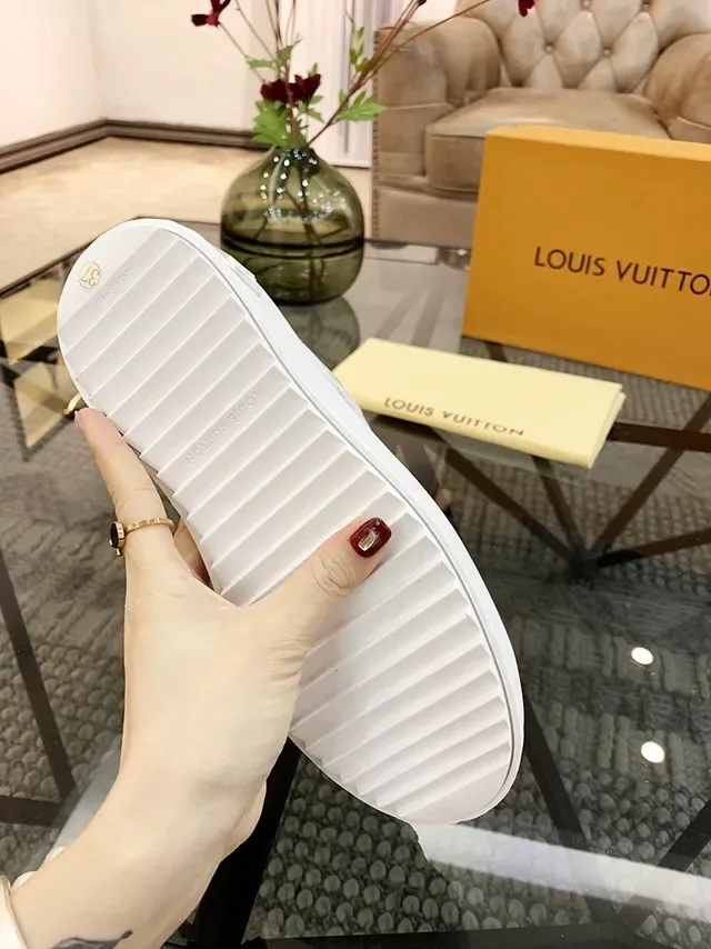 Louis Vuitton LV Trainer White Silver Low-Top Monogram-Print Lifestyle Sneakers 2