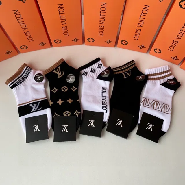 Louis Vuitton Monogram and Logo Ankle Socks 2