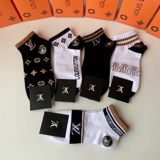 Louis Vuitton Monogram and Logo Ankle Socks 3