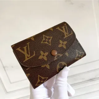 Louis Vuitton Monogram Canvas Flap Snap Short Wallet