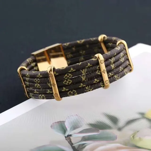 Louis Vuitton Monogram Canvas Wrap Bracelet Black Gold Monogrammed Bracelet 2