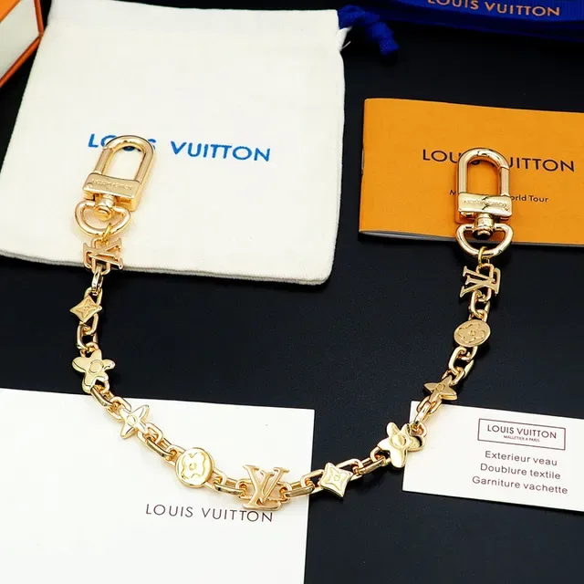 Louis Vuitton Monogram Charm Chain Gold-Tone Bracelet 2