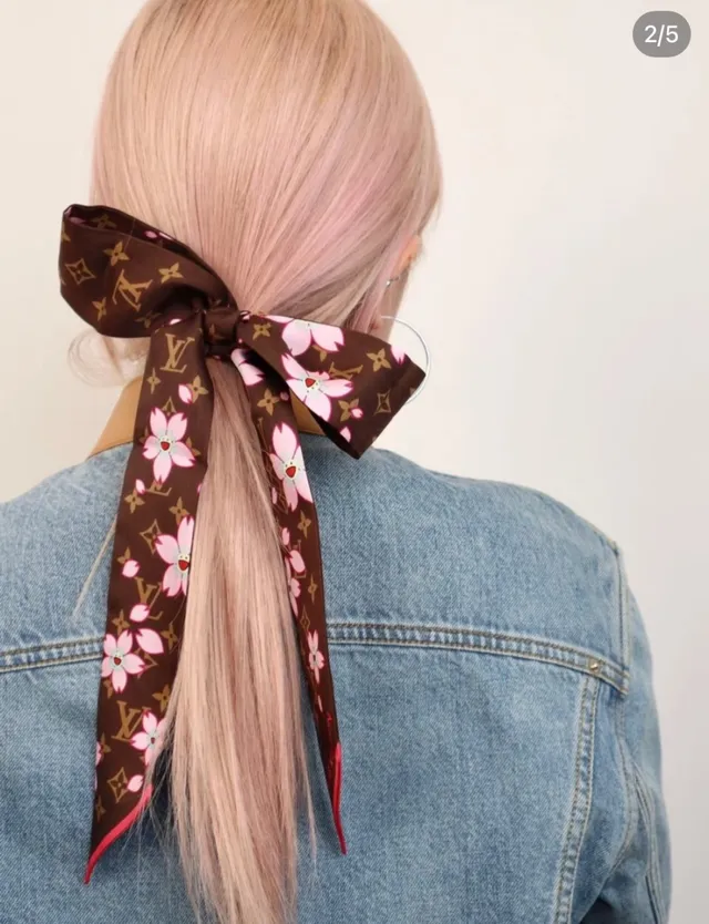 Louis Vuitton Monogram Cherry Blossom Silk Scarf 2