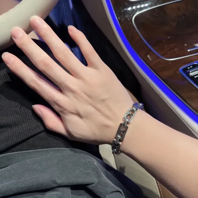 Louis Vuitton Monogram Cutout Link Bracelet 4