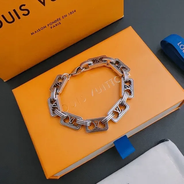 Louis Vuitton Monogram Cutout Link Bracelet 5