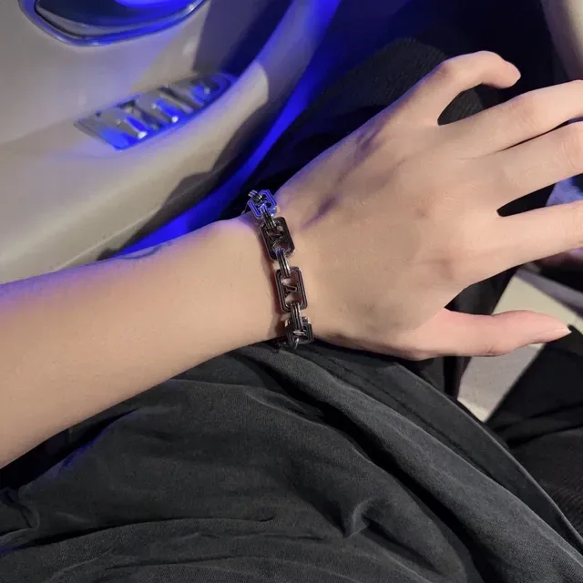 Louis Vuitton Monogram Cutout Link Bracelet 7