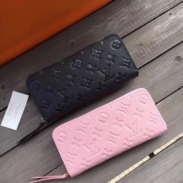 Louis Vuitton Monogram Empreinte Magenta Long Wallet 3