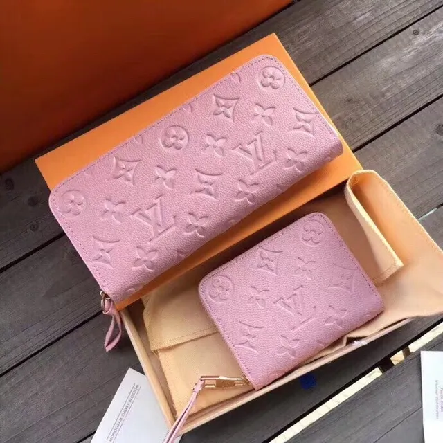 Louis Vuitton Monogram Empreinte Magenta Long Wallet 11