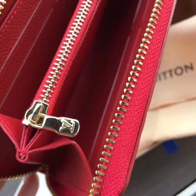 Louis Vuitton Monogram Empreinte Magenta Long Wallet 21