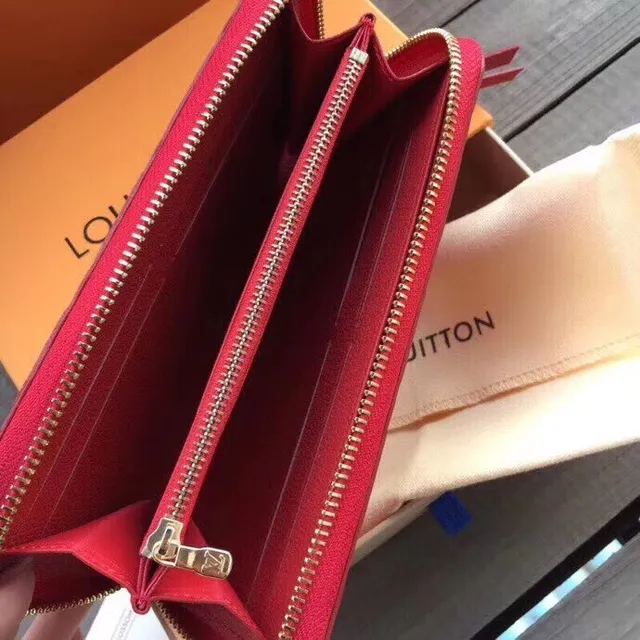 Louis Vuitton Monogram Empreinte Magenta Long Wallet 22