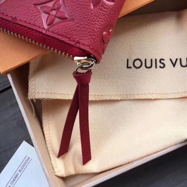 Louis Vuitton Monogram Empreinte Magenta Long Wallet 23