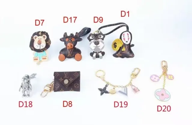 Louis Vuitton Monogram Flower Charm Keychain Brooches 2