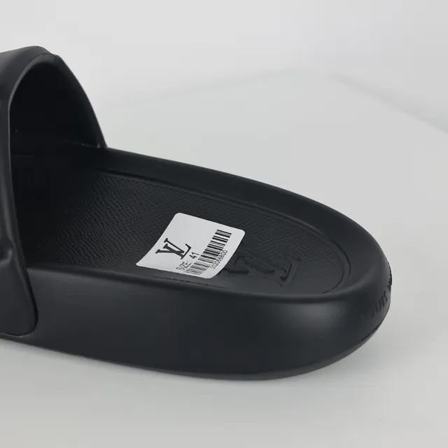 Louis Vuitton Monogram Slide Black Slippers 4