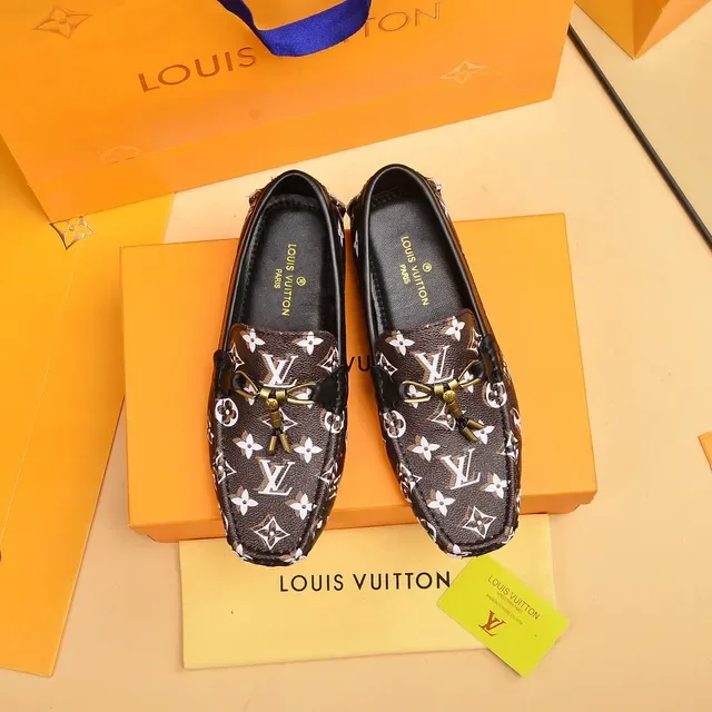 Louis Vuitton Monogram Tassel Loafer Brown White Leather Loafers 8