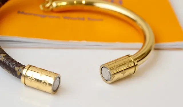 Louis Vuitton Monogram World Tour Brown and Gold Bracelet 2