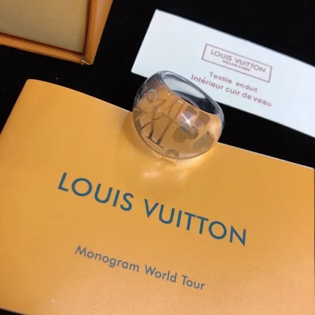 Louis Vuitton Monogram World Tour Transparent Resin Ring 2