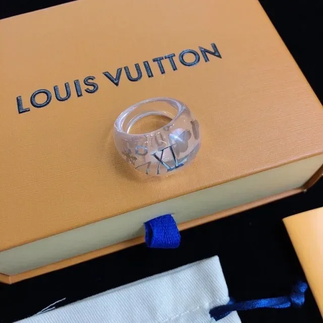 Louis Vuitton Monogram World Tour Transparent Resin Ring 6