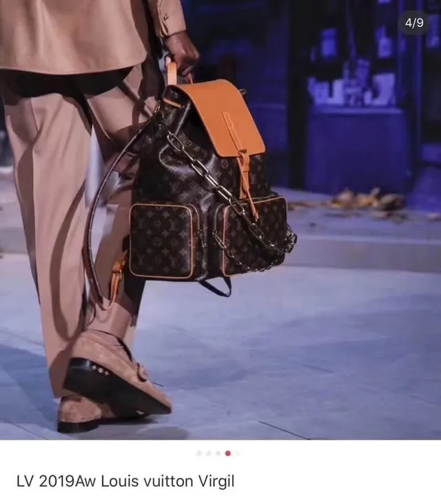 Louis Vuitton Montaigne Marron Beige Monogramme Toile Marron Bords de Cuero Sac à dos Casual 17
