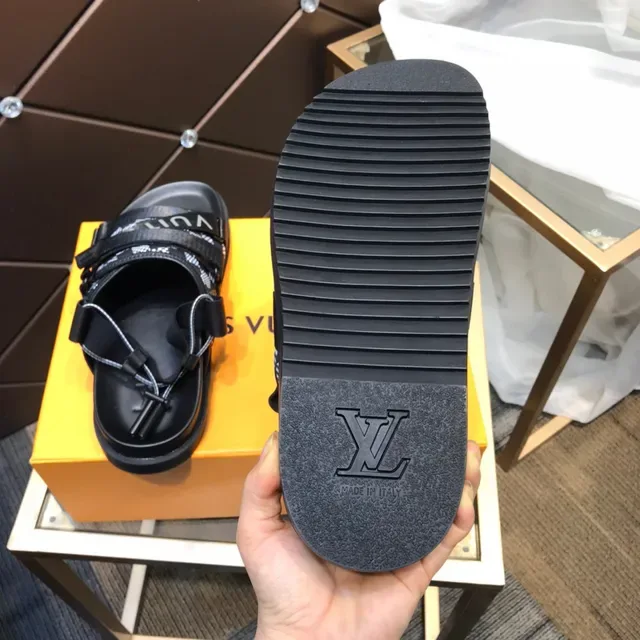 Louis Vuitton Multi-Strap Checkerboard Print Casual Sandals 5