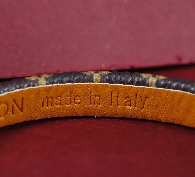 Louis Vuitton Navy Gold Monogram Canvas Hardware Bracelet 3
