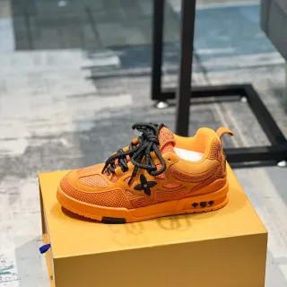Louis Vuitton Orange Black Monochrome Upper Contrast Laces Lifestyle Sneakers