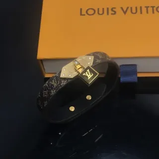 سوار Louis Vuitton Petite Malle بني ذهبي كانفاس مونوغرام قفل كلاسب