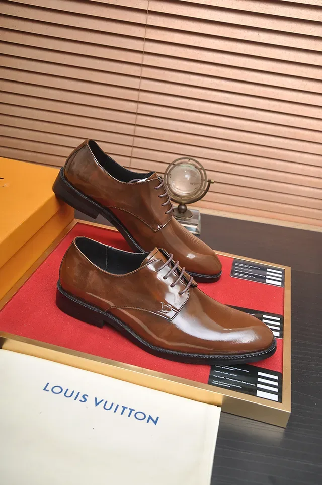 Louis Vuitton Chaussures Oxford Marron Cap Toe Polies 4