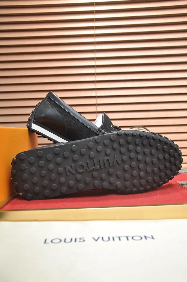 Louis Vuitton Run Away Black Monogram Canvas Loafers 3
