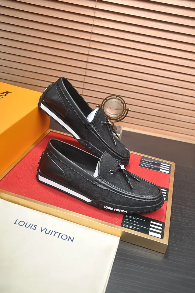 Louis Vuitton Run Away Black Monogram Canvas Loafers 4
