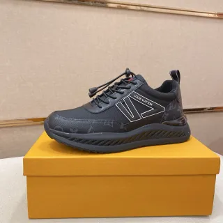 Louis Vuitton Run Away Negro Monogram Estilo de vida zapaticas