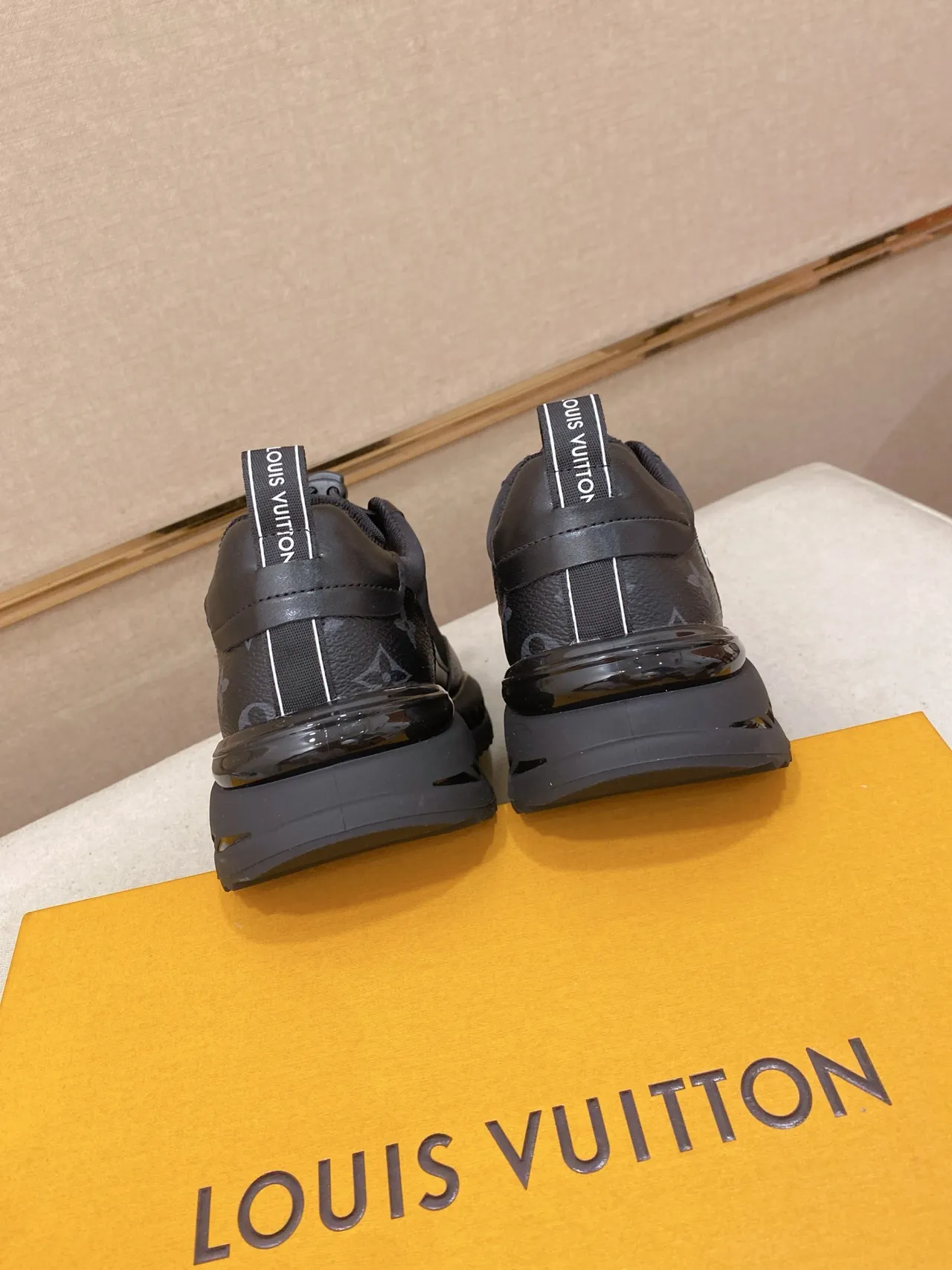 Louis Vuitton Run Away Black Monogram Lifestyle Sneakers 3