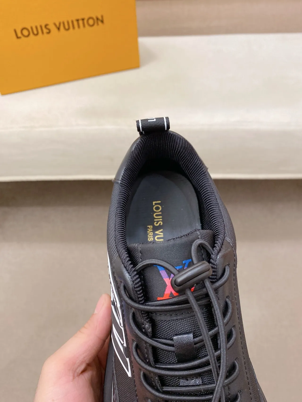 Louis Vuitton Run Away Black Monogram Lifestyle Sneakers 4