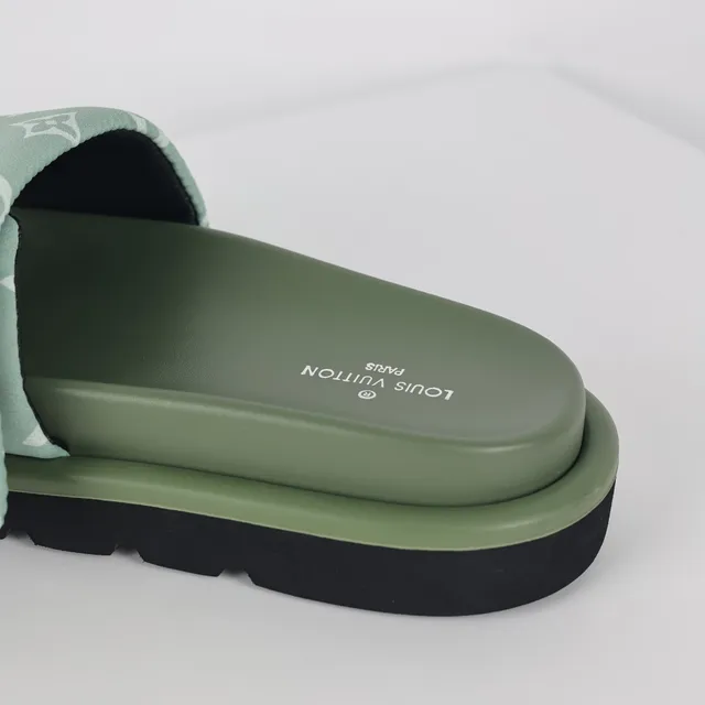 Louis Vuitton Run Away Mint Green Monogram Slipper 4