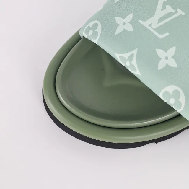 Louis Vuitton Run Away Mint Green Monogram Slipper 5