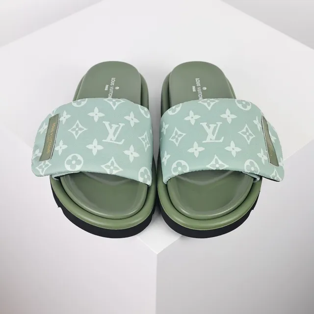 Louis Vuitton Run Away Mint Green Monogram Slipper 8