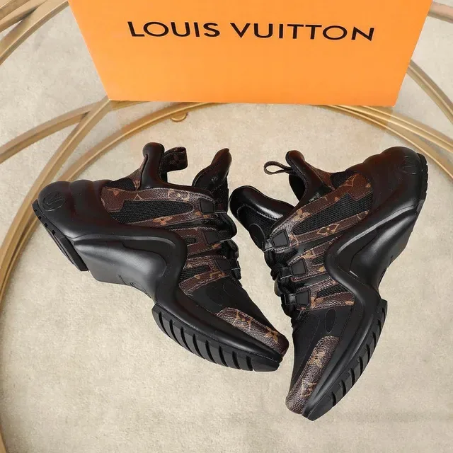 Louis Vuitton Run Away Monogram Black Brown Lifestyle Sneakers 4