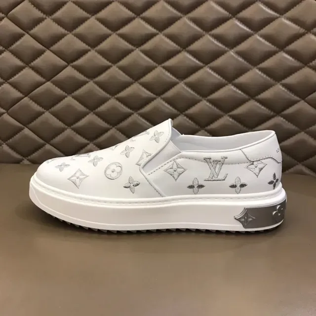 Louis Vuitton Run Away Monogram White Slip-On Lifestyle Sneakers 2