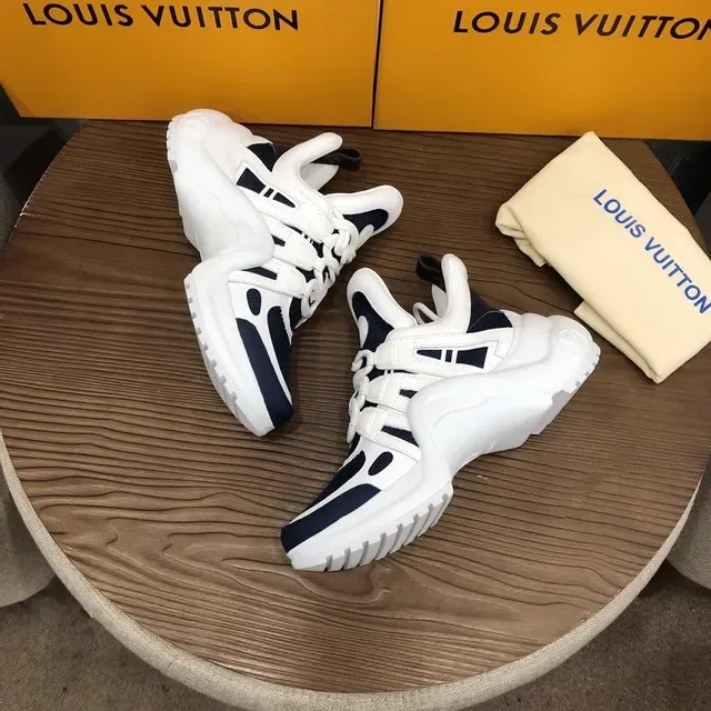 Louis Vuitton Run Away Navy and White Lifestyle Sneakers 4