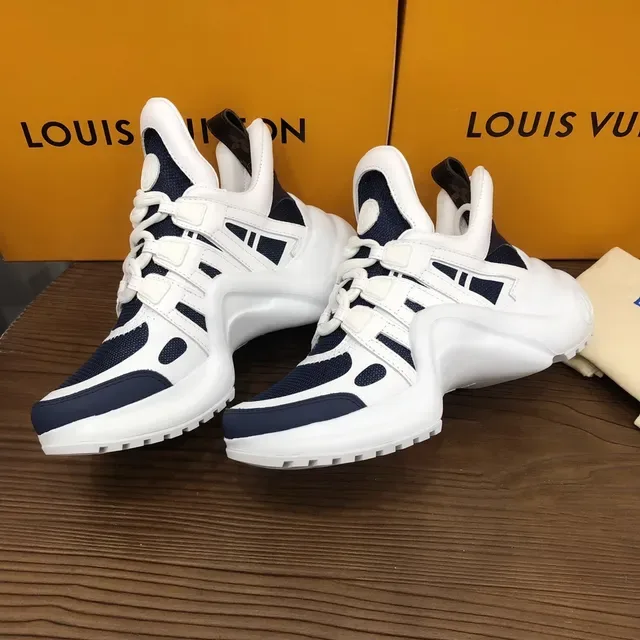 Louis Vuitton Run Away Navy and White Lifestyle Sneakers 5