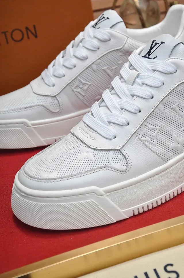 Louis Vuitton Run Away White Perforated Monogram Lifestyle Sneakers 3