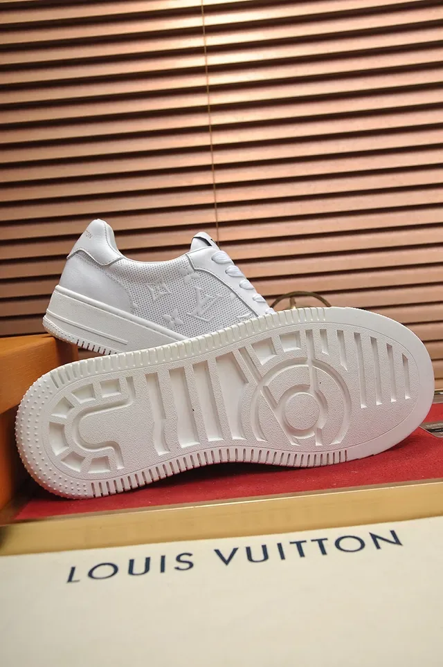 Louis Vuitton Run Away White Perforated Monogram Lifestyle Sneakers 4
