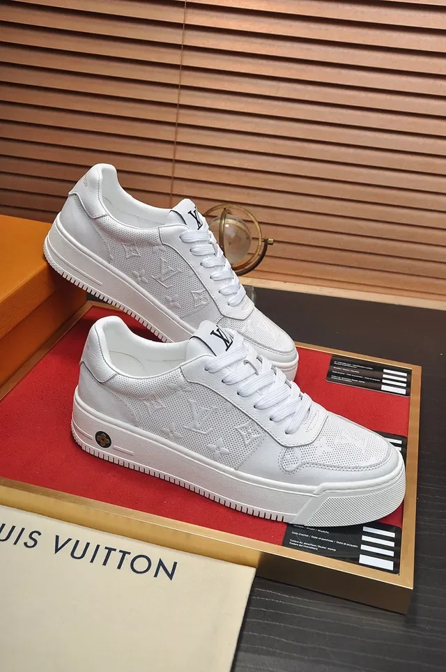 Louis Vuitton Run Away White Perforated Monogram Lifestyle Sneakers 5