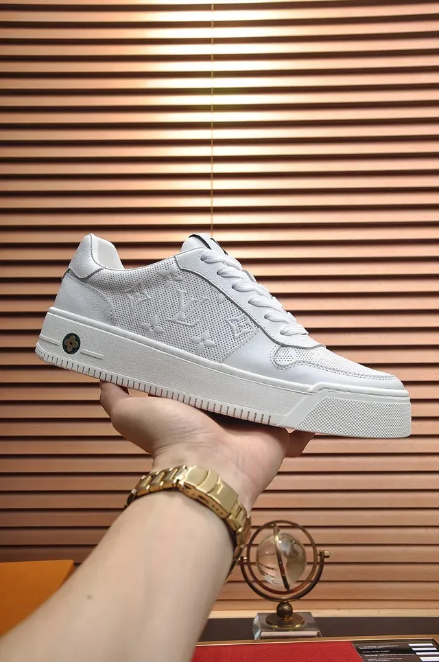 Louis Vuitton Run Away White Perforated Monogram Lifestyle Sneakers 7